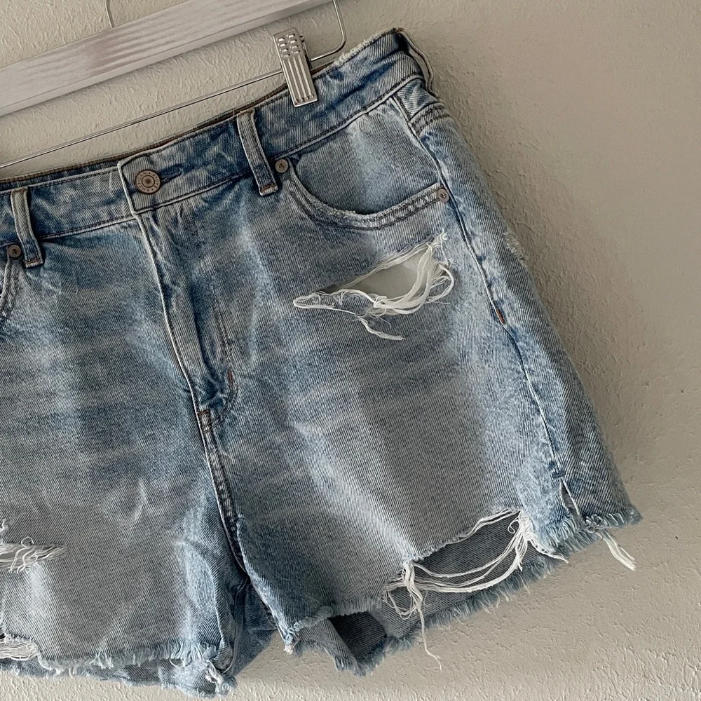 American Eagle Jean Shorts Zipper Fly Beach Coastal Denim Short